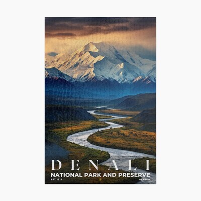 Denali National Park and Preserve Jigsaw Puzzle, Family Game, Holiday Gift | S10 - image1